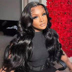 HairHive Pre-Bleached Knots Body Wave Hair Flexible Fit Drawstring Wear Go Glueless Wigs 7x5 Pre Cut HD Lace Closure Wigs With Pre Plucked Nautral Hairline