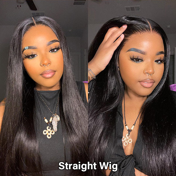 HairHive Pre Bleached Plucked Wear Go Glueless Wigs With Natural Hairline Pre Cut Lace 4x4 Lace Closure Wig