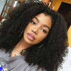 Subscribers-Only Afro Curly Wear Go Wig Pre Cut 7x5 HD Lace 100% Glueless Human Hair