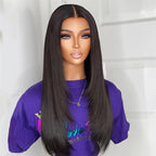 HairHive Straight Layered Cut Wear Go Glueless Wig Bleached Knots Pre Cut HD Lace Wig