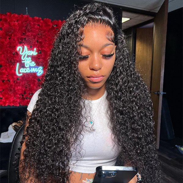 Exclusive Flash | Water Wave 13x6 Lace Frontal Wig Pre-plucked Hairline