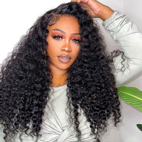 HairHive M-Cap Deep Wave Wear Go Glueless Wigs Bleached Knots Pre Cut 9x6 HD Lace Wigs Pre Plucked Hairline