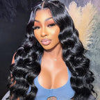 HairHive M-Cap Ocean Wave 9x6 Pre Cut HD Lace Wear Go Glueless Human Hair Wigs Pre Bleached Tiny Knots