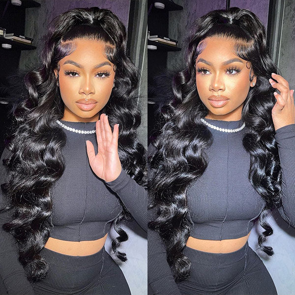 HairHive M-Cap Ocean Wave 9x6 Pre Cut HD Lace Wear Go Glueless Human Hair Wigs Pre Bleached Tiny Knots