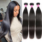Straight 3Bundles Human Hair Weave  for Black Woman