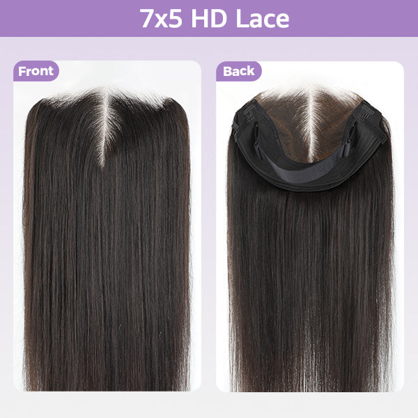 HairHive Straight Replaceable Zip Lace Tops For Block Wig