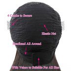 HairHive Kinky Curly Headband Wig Human Hair Scarf Wig No Gel No Glue Jerry Curl Hair Wig With Headband
