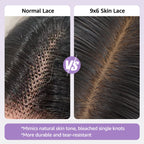 HairHive Block Wig Body Wave Bleached Knots Wig With Optional Replaceable Zip Lace Tops