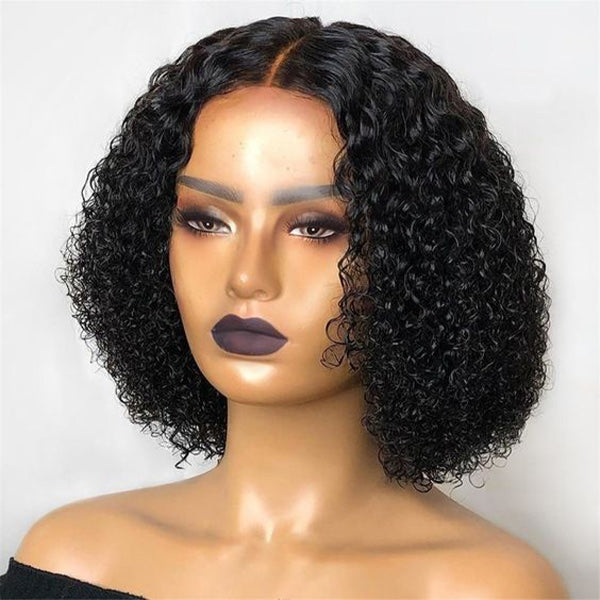 HairHive Wear Go Glueless Wigs Kinky Curly Pre Cut 7x5 HD Lace Closure Short Bob 100% Glueless Wig
