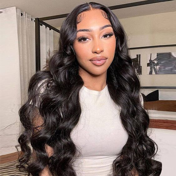 HairHive Pre-Bleached Knots Body Wave Hair Flexible Fit Drawstring Wear Go Glueless Wigs 7x5 Pre Cut HD Lace Closure Wigs With Pre Plucked Nautral Hairline