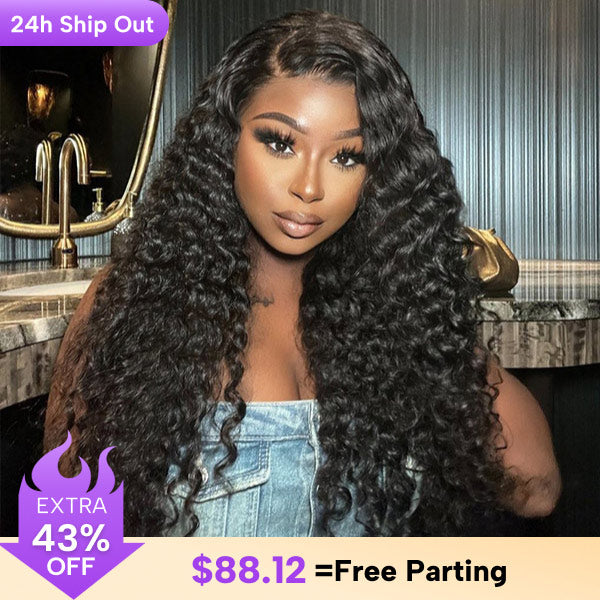 CLEARANCE | Deep Wave 13x4 13x6 Lace Frontal Wigs Pre-plucked Hairline With Natural Baby Hair