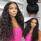 Sunber 360 Lace 180% Density High-Quality Wet and Wavy Pre Cut Full Lace Water Wave Human Hair Wigs