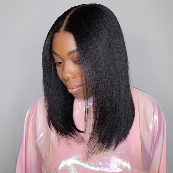 Flash Sale | Yaki Straight Pre-Cut 7x5 9x6 HD Lace Frontal Bob Wig