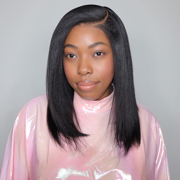 Flash Sale | Yaki Straight Pre-Cut 7x5 9x6 HD Lace Frontal Bob Wig