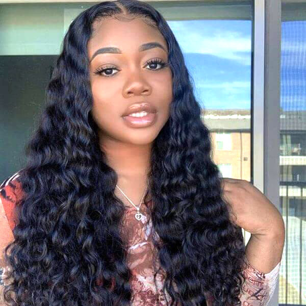HairHive Wear Go Wigs Undetectable 13x6 HD Lace Front Wigs With Elastic Drawstring Glueless Human Hair Wigs Natural Look Beginner Friendly For Women