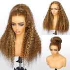 HairHive Water Wave Invisi-Drawstring Flexible Fit 360 Lace Frontal Glueless Wig With Bleached Knots