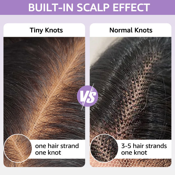 Subscribers-Only M-Cap Pre-Cut 9x6 HD Lace Kinky Curly Wear Go Wig Bleached Tiny Knots 100% Glueless Wig