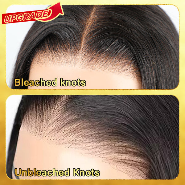 HairHive Pre Bleached Plucked Wear Go Glueless Wigs With Natural Hairline Pre Cut Lace 4x4 Lace Closure Wig