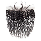 Kinky Curly 13x4 Lace Frontal Human Virgin Hair Skin Melt
