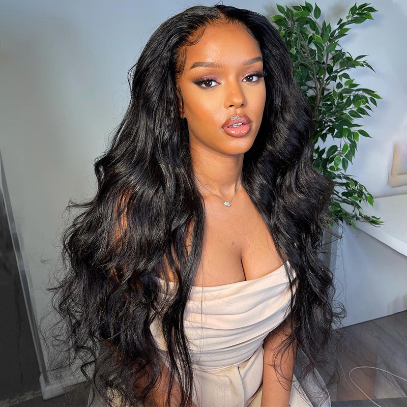 HairHive Wear Go Wigs Undetectable 13x6 HD Lace Front Wigs With Elastic Drawstring Glueless Human Hair Wigs Natural Look Beginner Friendly For Women