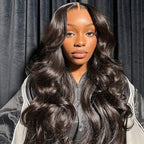 HairHive M-Cap Layered Cut Bleached Mini Knots 9x6 Lace Body Wave Wear Go Glueless Wig With Curtain Bangs