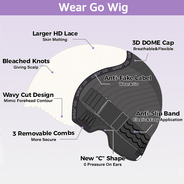 HairHive Straight Chocolate Brown Color Layered Cut Wear Go Glueless Wig