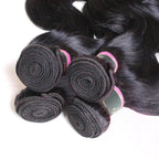 4 Bundles Loose Wave Human Virgin Hair Natural Black
