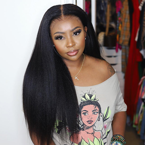 CLEARANCE | Kinky Straight Wear Go Glueless Wigs 7x5 Lace Closure Wigs 100% Human Hair For Women