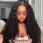 Water Wave Wig Pre Bleached Knots 13x4 13x6 HD Lace Frontal Wig With Elastic Drawstring Wear Go Wig