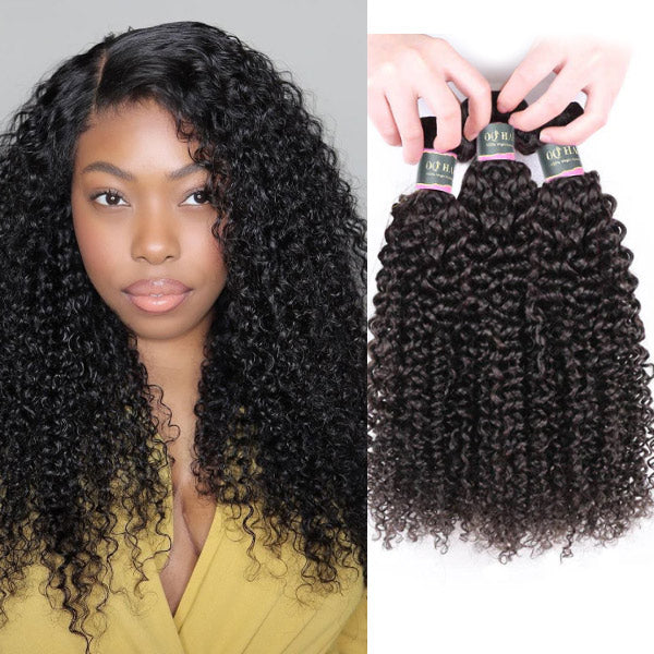 Kinky Curly Unprocessed Virgin Human Hair Bundles 1/3/4 Pcs
