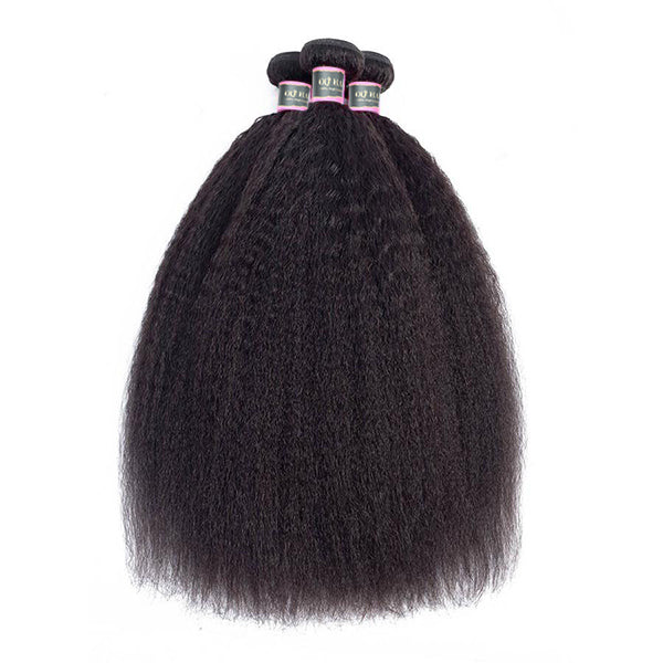 Kinky Straight Unprocessed Virgin Human Hair Bundles 1/3/4 Pcs
