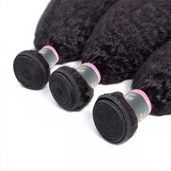 Kinky Straight Unprocessed Virgin Human Hair Bundles 1/3/4 Pcs