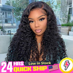 24h Shipping |  Water Wave Bleached Knots Wear Go Glueless Wig Pre-cut 7x5 HD Lace Wig