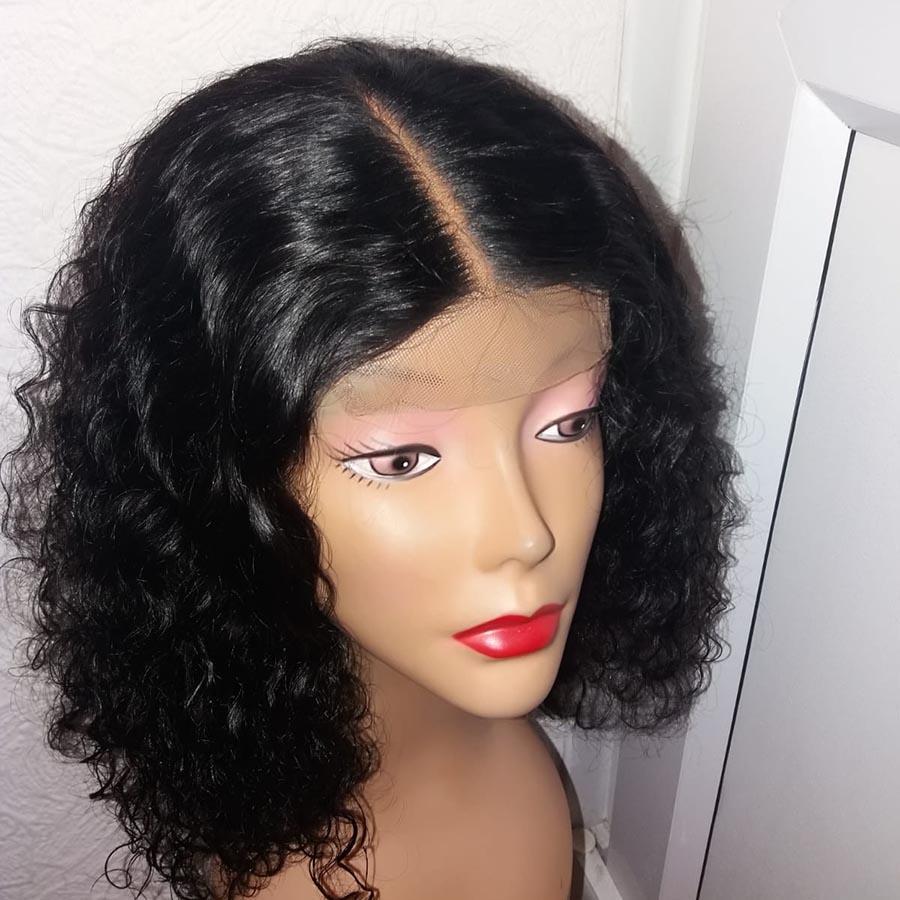 Bob Wigs Deep Wave Virgin Human Hair Lace Front Wigs Preplucked 4x4 13x4 13x6 HD Lace Frontal Wigs