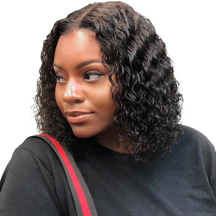 Bob Wigs Deep Wave Virgin Human Hair Lace Front Wigs Preplucked 4x4 13x4 13x6 HD Lace Frontal Wigs
