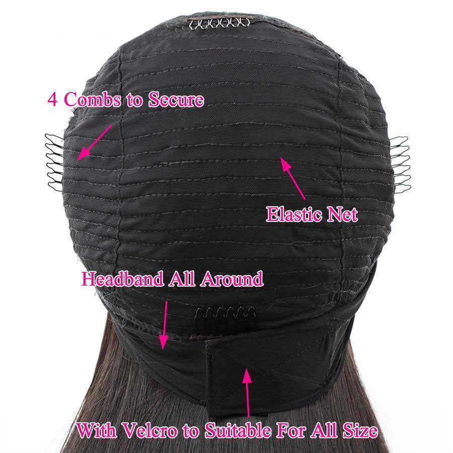 Flash Sale | Straight Hair Headband Wig Human Hair Glueless Wigs With Headband Scarf