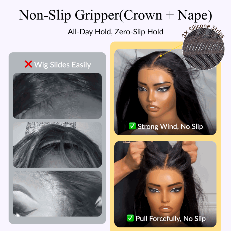 Sunber 200% Density Effortlessly Feathered Hairstyles 7x5 Pre Cut Lace Wig With Layered Haircuts