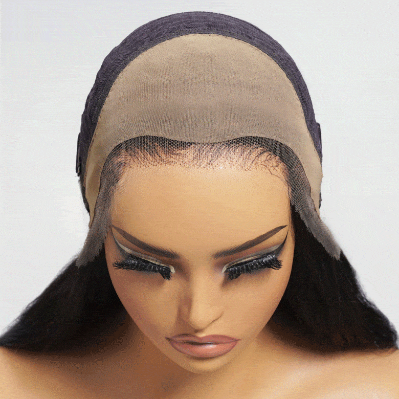 Sunber 13x4 HD Real Scalp Pre Everything Lace Frontal Natural Black Body Wave Wig With Elastic Drawstring