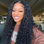 24h Shipping |  Water Wave Bleached Knots Wear Go Glueless Wig Pre-cut 7x5 HD Lace Wig