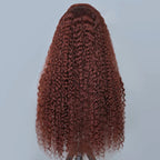 3 In 1 Half Wig | Reddish Brown Water Wave Wear Go Half Wig Daily Wear Drawstring Flip Over Wig