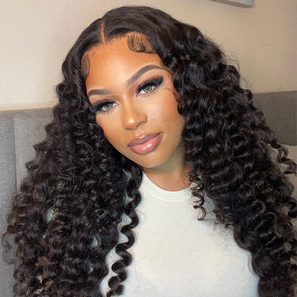 HairHive Loose Deep Wear & Go Wigs Loose Curly 7x5 Pre Cut HD Lace Closure Glueless Wigs On Sale