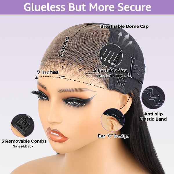 HairHive Loose Deep Wear Go Wig Pre-cut 7x5 HD Lace Bleached Knots Human Hair Glueless Wig