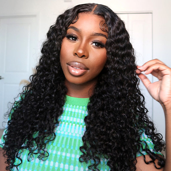 HairHive Water Wave Wear Go Wigs 7x5 HD Lace Real Glueless Lace Closure Wigs