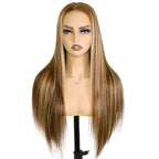 HairHive Straight Highlight Ombre 4/27 Wear Go Glueless Wig 360 Pre-cut Lace Wig