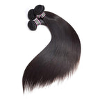 Straight Hair Virgin Human Hair 3 Bundles With 4x4 Lace Closure