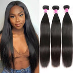 Straight 3Bundles Human Hair Weave  for Black Woman