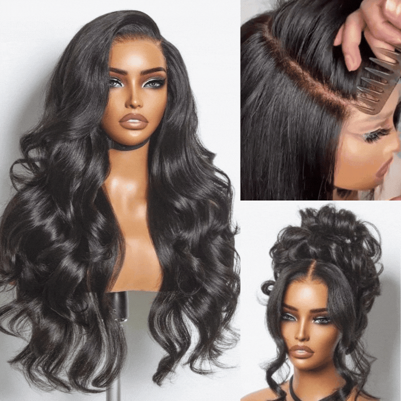 Sunber Body Wave 13x4 Pre-Everything 150% Density Glueless Frontal Wig – Pre-Plucked Hairline & Elastic Drawstring Flash Sale
