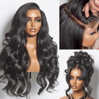 Sunber Body Wave 13x4 Pre-Everything 150% Density Glueless Frontal Wig – Pre-Plucked Hairline & Elastic Drawstring Flash Sale