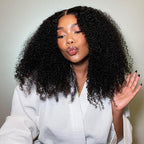 HairHive Afro Curly Hair Invisi-Drawstring 360 Lace Glueless Wig Beginner Friendly