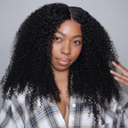 HairHive Afro Curly Hair Invisi-Drawstring 360 Lace Glueless Wig Beginner Friendly